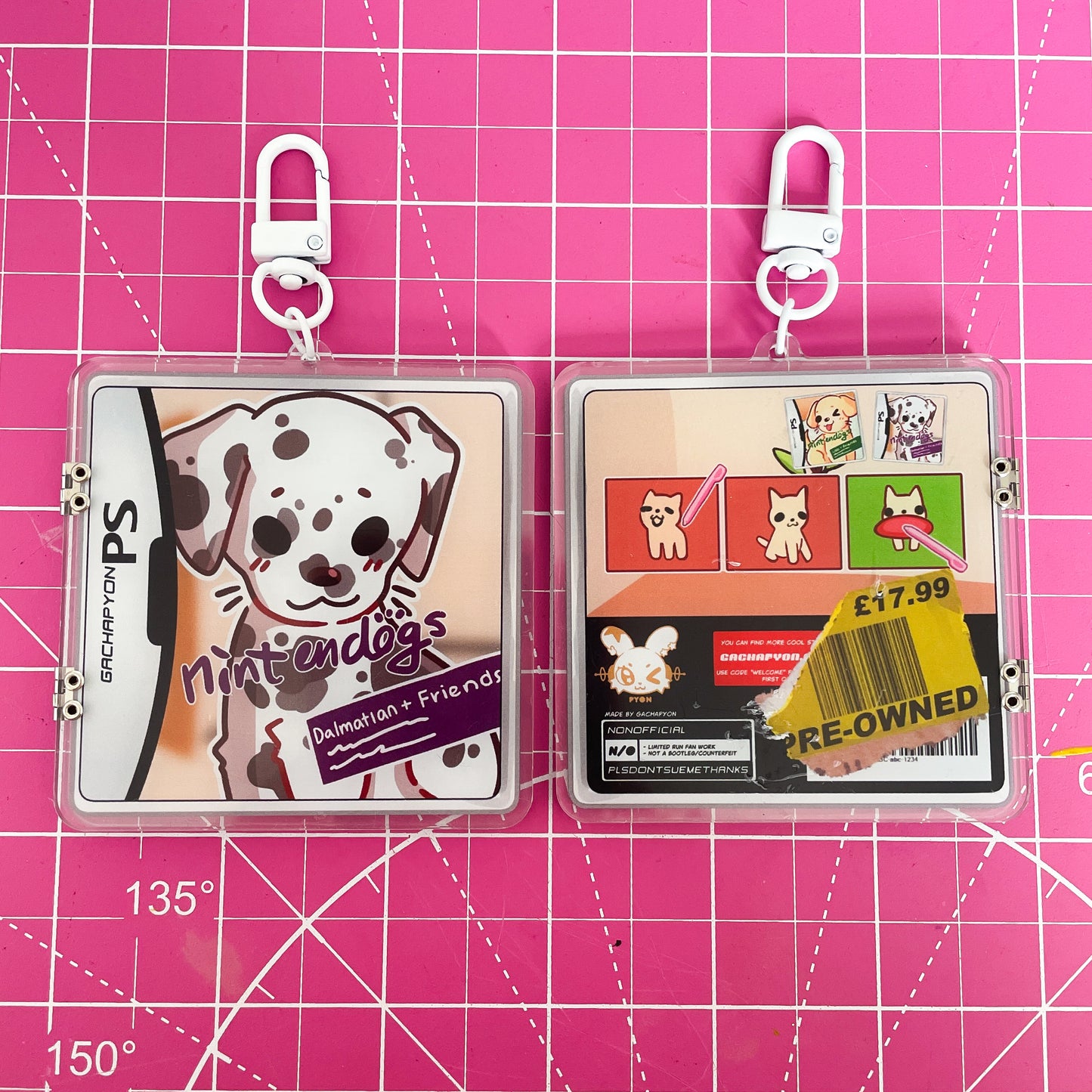 Dalmatian Friends - Hinged Openable Keychain