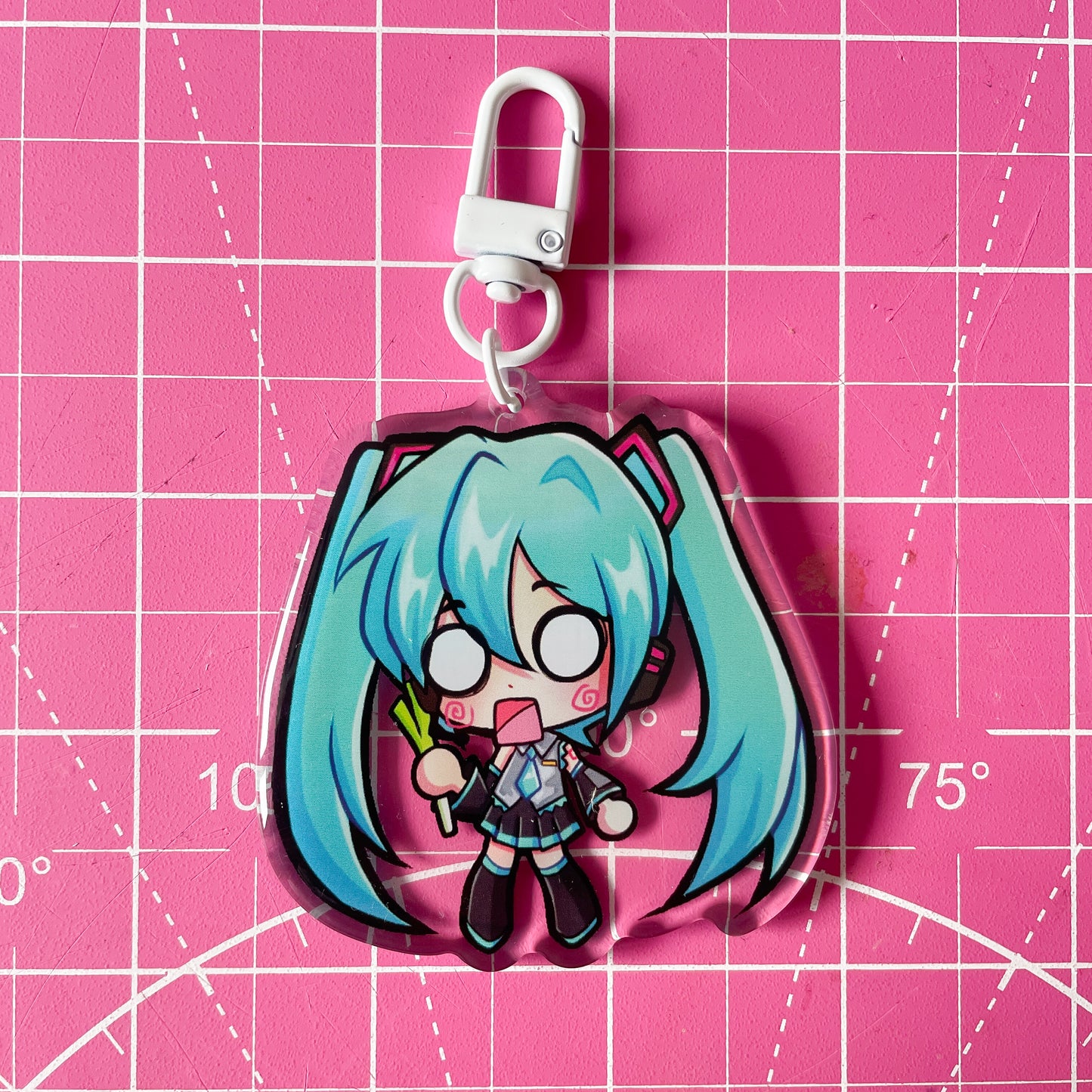 Hachune Miku - Epoxy Acrylic Keychain