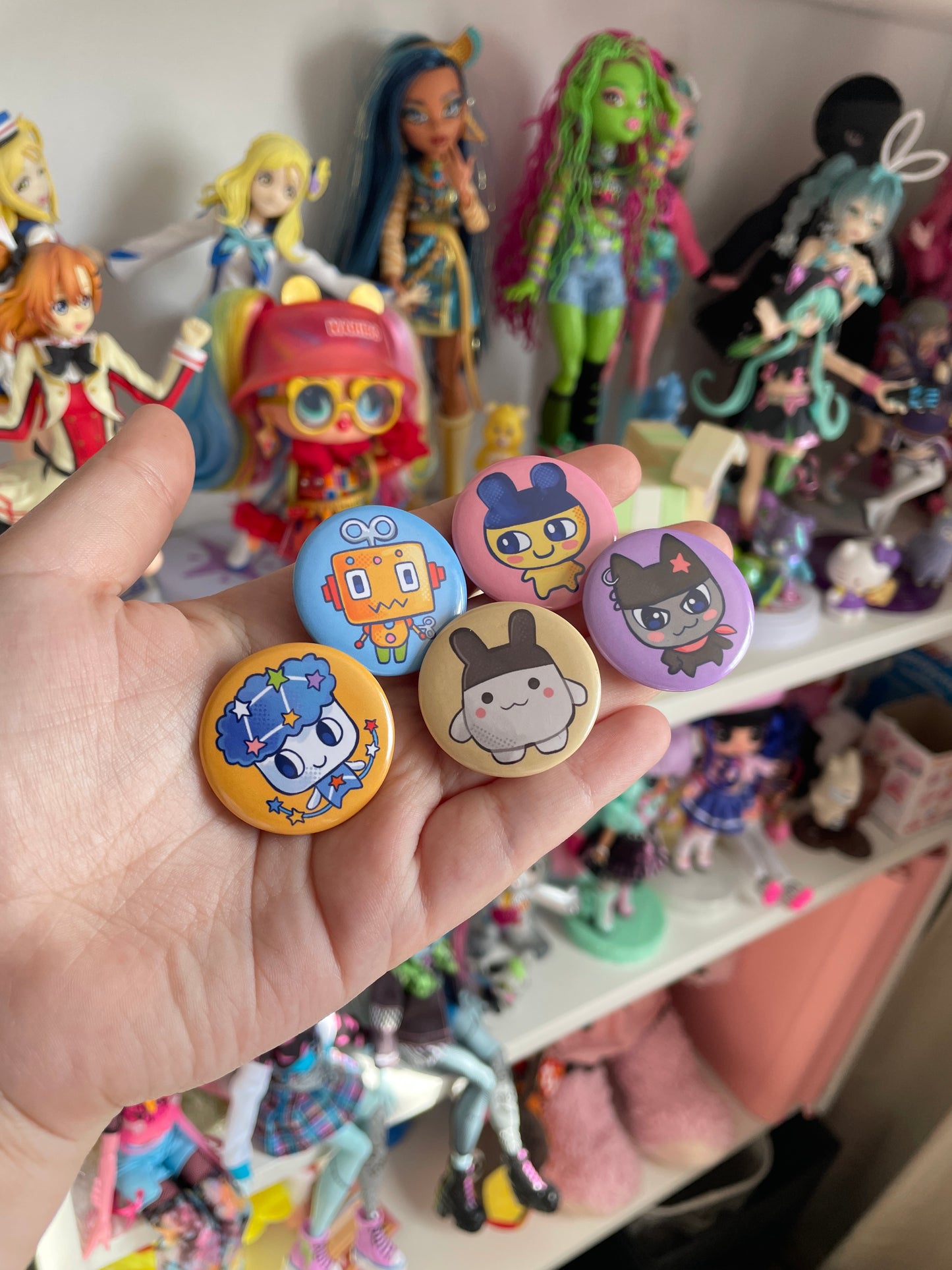 Tamagotchi 32mm Button Badges