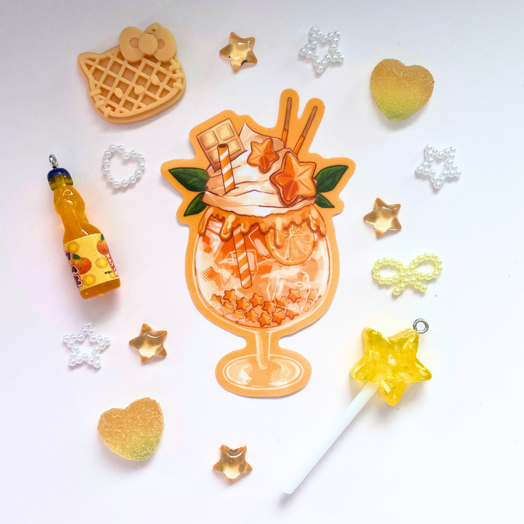 Colourful Boba Stickers - Kawaii Holographic Stickers