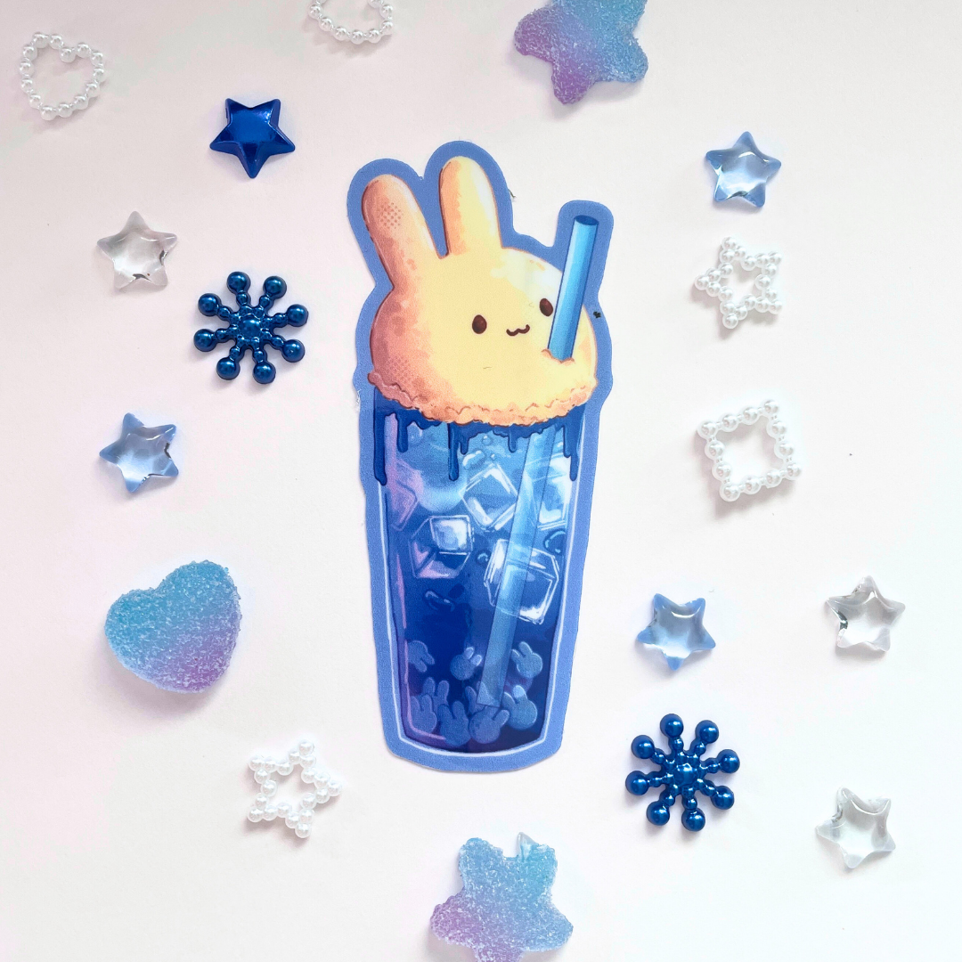 Colourful Boba Stickers - Kawaii Holographic Stickers