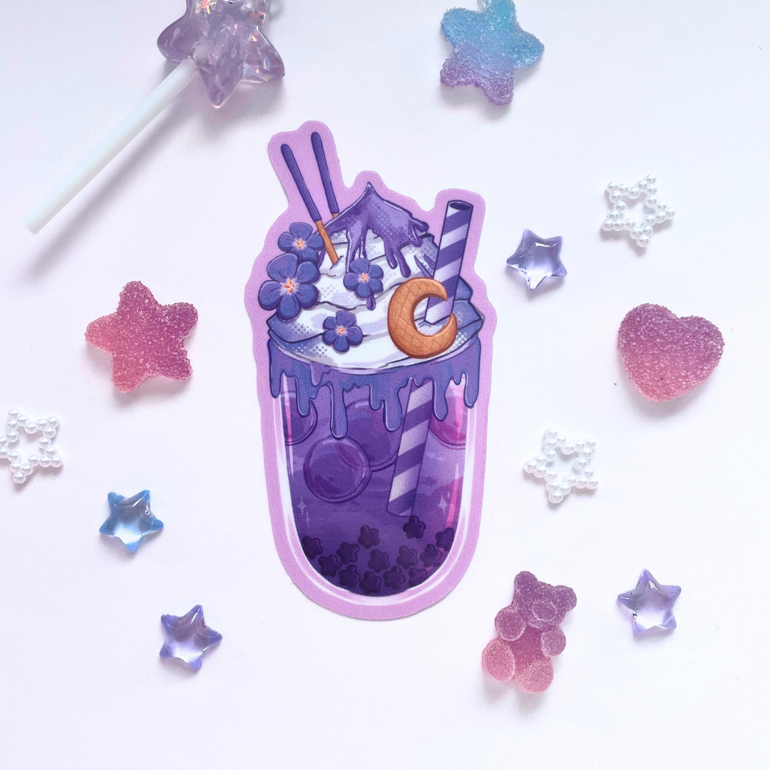 Colourful Boba Stickers - Kawaii Holographic Stickers