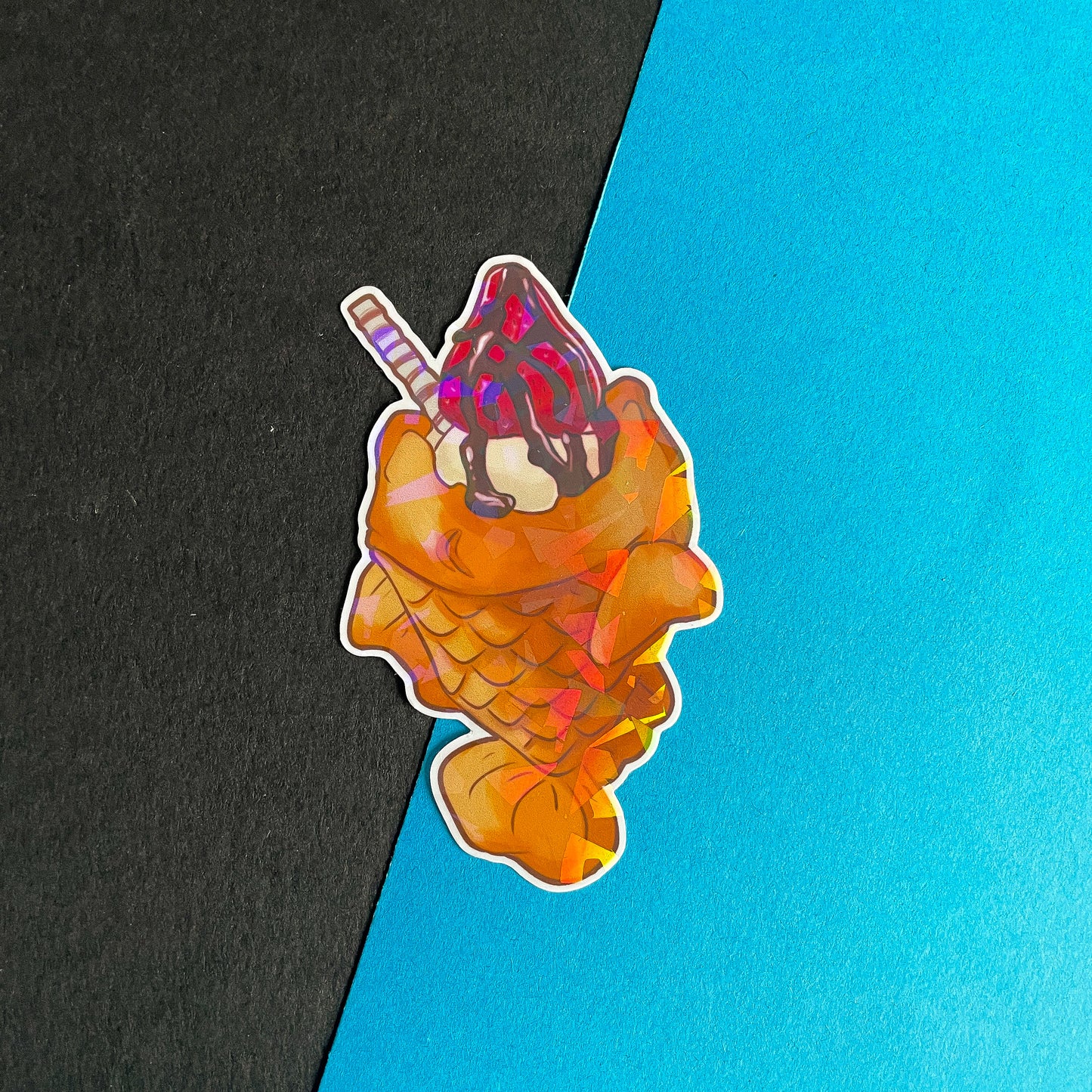 Taiyaki - Holographic Food Sticker