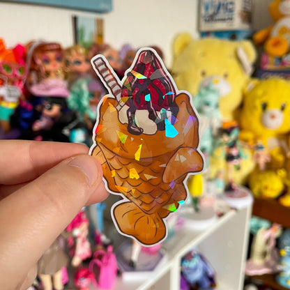 Taiyaki - Holographic Food Sticker