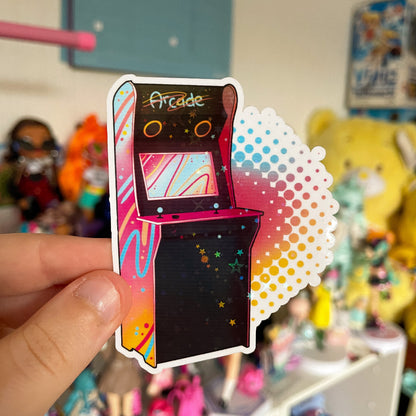 Arcade Icons - 2000's Arcade Holographic Sticker