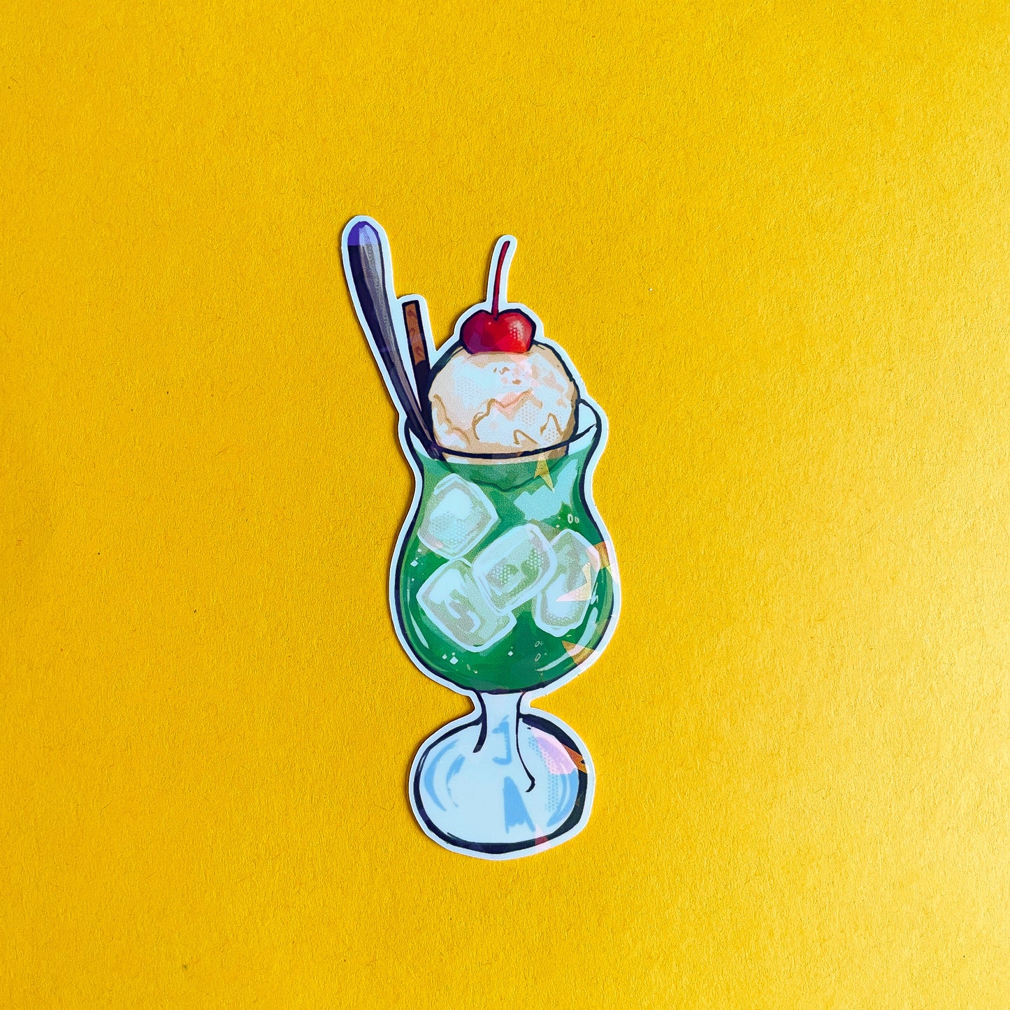 Tropical Desserts - Summery Holographic Sticker