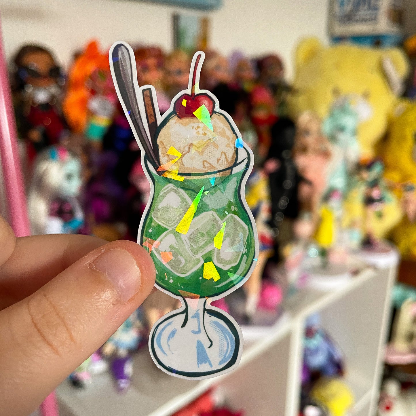 Tropical Desserts - Summery Holographic Sticker