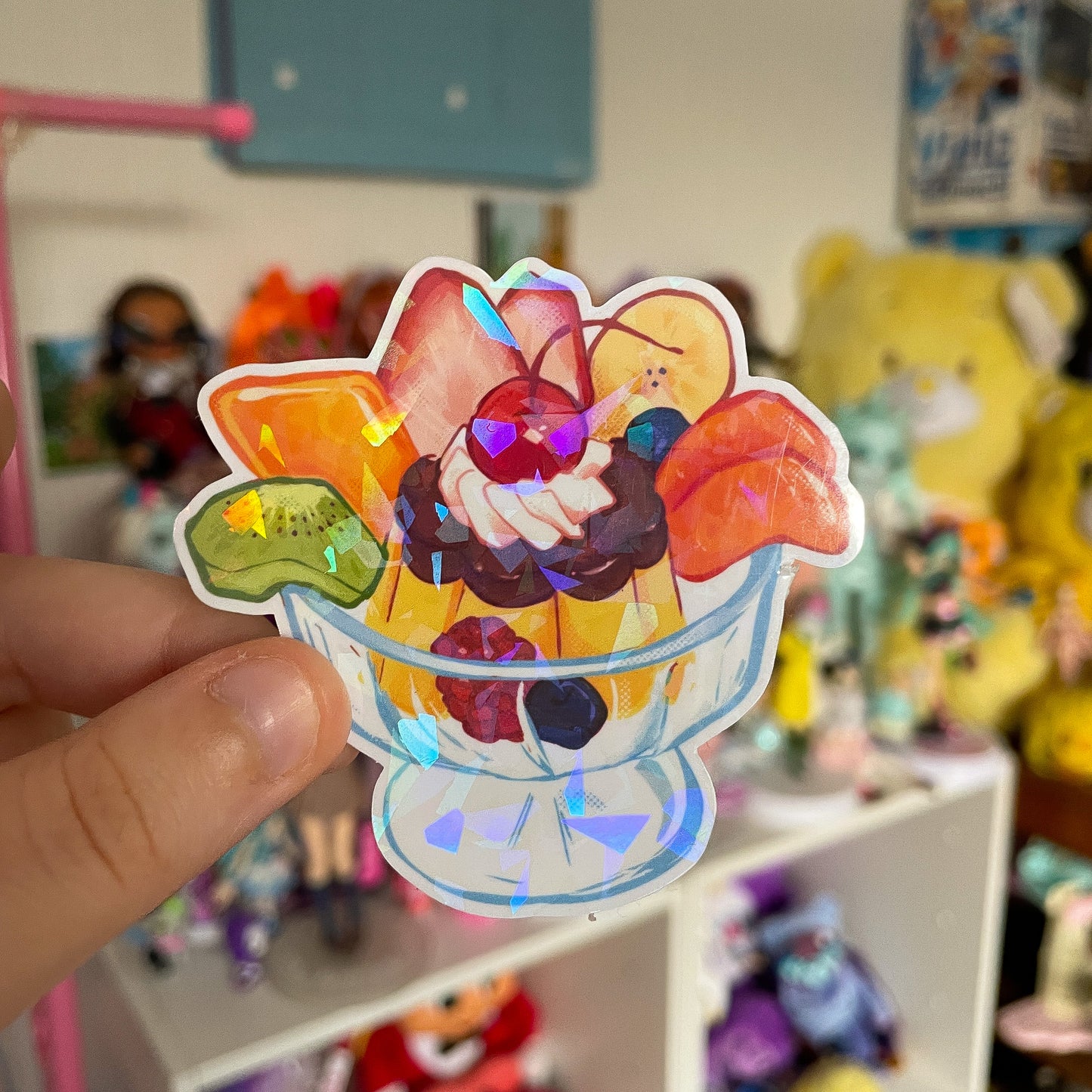 Tropical Desserts - Summery Holographic Sticker