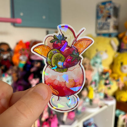 Tropical Desserts - Summery Holographic Sticker