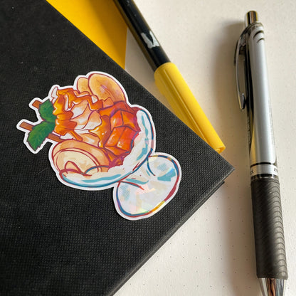 Tropical Desserts - Summery Holographic Sticker