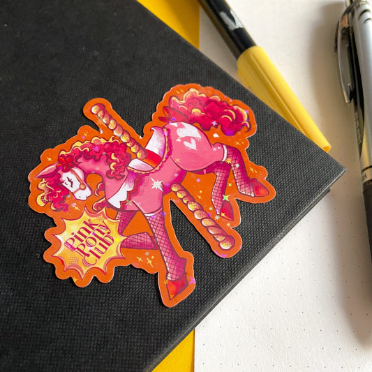 Pink Pony Club - Chappell Roan Inspired Holographic Sticker