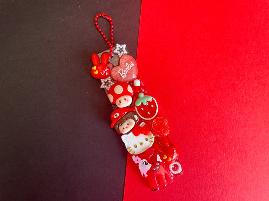 Cute Red Theme - One Of A Kind Deco Keychain