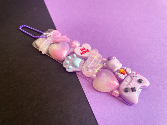 Cute Purple Theme - One Of A Kind Deco Keychain