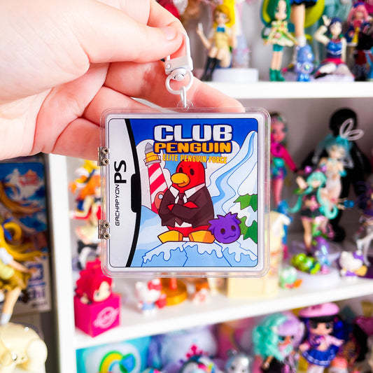 Penguin Game - Hinged Openable Keychain
