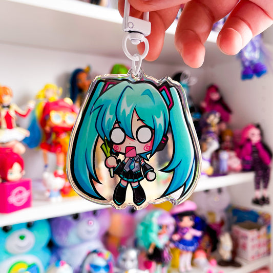 Hachune Miku - Epoxy Acrylic Keychain