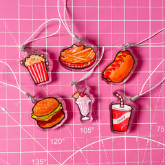 Fast Food Feast - Acrylic Phone Charms