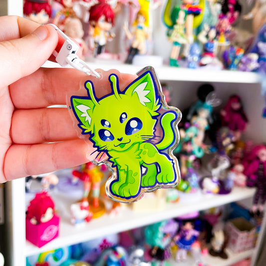 Glorpi Kitty - Epoxy Acrylic Keychain