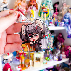 Rat Girl - Epoxy Acrylic Keychain