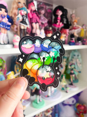 Gacha Caterpillar - Waterproof Sticker