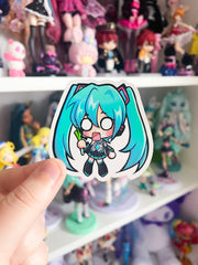 Hachune Miku - Small Waterproof Sticker
