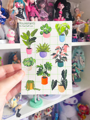 Houseplants - Waterproof Sticker Sheet