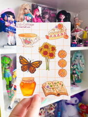 Cozy Cottage - Waterproof Sticker Sheet