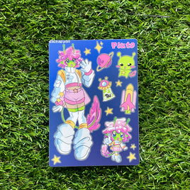 Pluto - Original Character Sticker Sheet