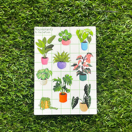 Houseplants - Waterproof Sticker Sheet [Final stock]