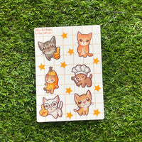 Meme Kitties - Waterproof Sticker Sheet