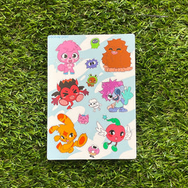 Moshi Monsters - Nostalgic Games Sticker Sheet