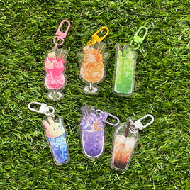 Rainbow Boba - Epoxy Keychains