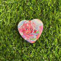 Nurse Witch Komugi - Heart Button Badge