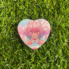 Riamu - Heart Button Badge