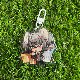 Rat Girl - Epoxy Acrylic Keychain