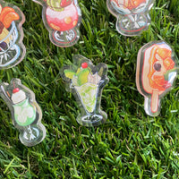 Tropical Desserts - Acrylic Pins