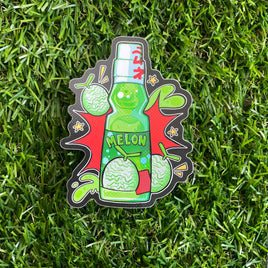 Melon Ramune - Waterproof Sticker