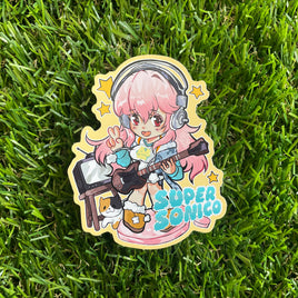 Super Sonico - Waterproof Sticker