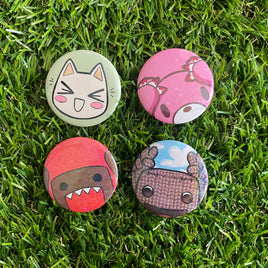 Cute mascots - 37mm Button Badge