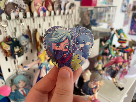 Grusha - Heart Button Badge