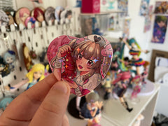 Natori Sana - Heart Button Badge