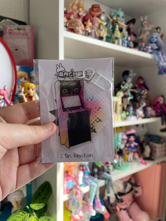 (FINAL STOCK) Arcade Cabinet - Acrylic Keychain