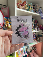 (FINAL STOCK) Pink Boba - Acrylic Keychain