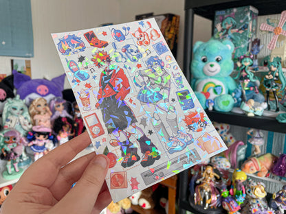 I-DEX and I-RII - 2000's Nostalgia Sticker sheet