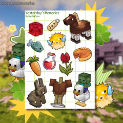 Yesterday's Memories - Waterproof Sticker Sheet